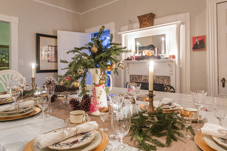 Candlelit Dinner Table