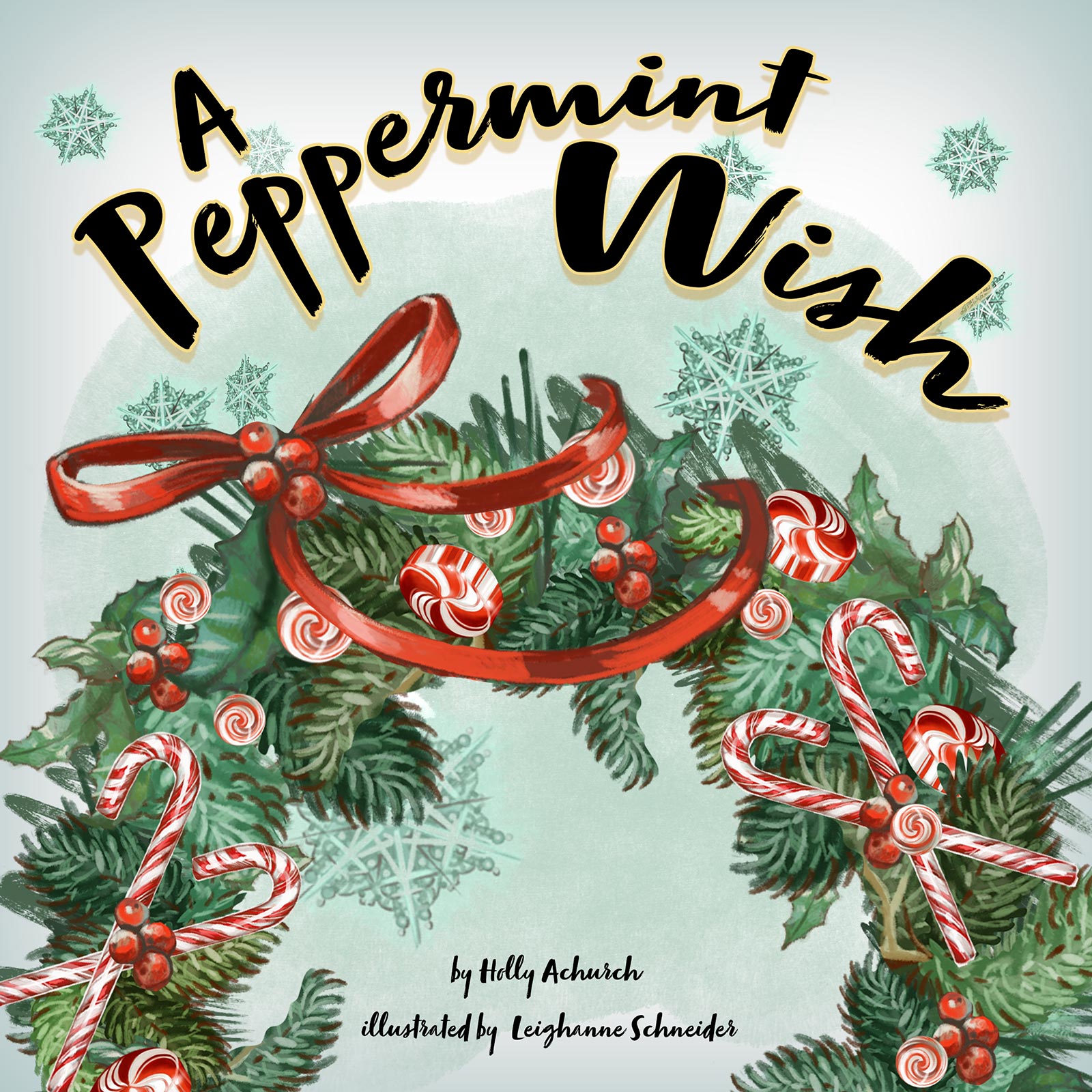 A Peppermint Wish Children's Book Designed by Doublefly Design